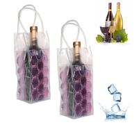 Ice Wine Sleeve, Ice Wine Chiller, Wine Cooler Refrigerator, Wine Bottle Chiller Cooler for Red White Champagne or Sparkling. Gel Cooling Holder Freestanding Carrier Chilling (Purple Wine Bag)