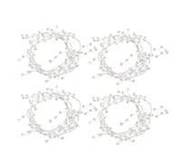 Ice Wire Clear Garland, Acrylic Crystal Clear Beads String Roll, Steel Wire Acrylic Crystal Garland Faux Crystal Bead for Tree Wedding, Acrylic Plastic Jewel String
