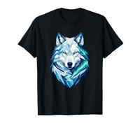 Ice Wolf Aurora Borealis Arctic Alpha Spirit T-Shirt