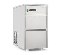Klarstein ICE3-Powericer-XL Industrial Ice Machine - 145 W, 20 Kg/Day, 3,5 Kg Storage Compartment, Effective Cooling System, Tasteless Lining, Pumping System, Stainless Steel, Silver