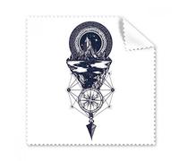 Iceberg Compass Stars Art Pattern Glasses Cloth Cleaning Cloth Phone Screen Cleaner 5pcs Gift