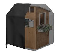 Iceberg Elf Outdoor Playhouse Covers Waterproof, 50"L x 45"W x 55"H, Black