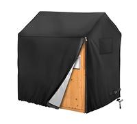 Iceberg Elf Playhouse Cover, Outdoor Plastic Wooden Playhouse Covers, 50" L X 45" W X 55" H, Waterproof, Easy To Put On With Side Zipper, 640d Heavy Duty Oxford Fabric, (Black)