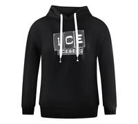 Iceberg Ice Iceberg Bold Blocked Logo Black Hoodie - L