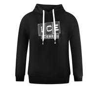 Iceberg Ice Iceberg Bold Blocked Logo Black Hoodie - XXL