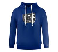 Iceberg Ice Iceberg Bold Blocked Logo Blue Hoodie - L