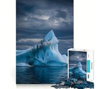 Iceberg in Cold Waters 1000 Pieces Puzzles for Teenagers Logic Fun Bright Color Playful Challenge Xmas Fun Gift (38x52cm)