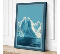Iceberg in Cold Waters Canvas Wall Art Print 30x20 Inch
