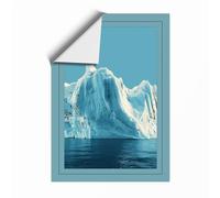 Iceberg in Cold Waters Minimalist Unframed Wall Art Print A1 (84.1×59.4cm), Wall Decor for Living Room, Bedroom, Office & Home, Art Gift