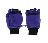 Iceberg Polar Wear Girl's 4-7 Winter Fleece Convertible Fingerless Glove to Mitten, Purple