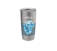 Iceberg Polygonal Explore South North Pole Arctic Glacier Stainless Steel Insulated Tumbler