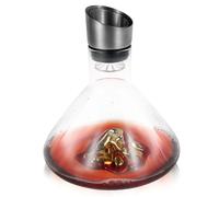 Iceberg Wine Decanter 1500ml Red Wine Carafe Glass Wine Aerator with Stainless Steel Filter Head Wine Gift for Home Relaxation(Style B)