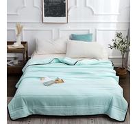 Iceblanket Summer Cooling Blanket,2024 New Ice Cooling Calming Blanket,Ice Cooling Blanket,Breathable Air Condition Quilt Comforter Blanket For Night Sweat,Sleep Cooler,Sleep Deeper (Green, 80*92in)