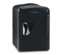 Iceblue - Retro 4L/6 Can Mini Refrigerator, AC Plug and 12V Car Charger, Compact Portable Mini Refrigerator, 4A Cooling Mini Fridge for Bedroom, Car, Office