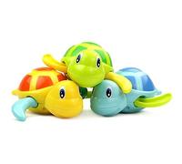 ICEBLUEOR 3 PCS Turtle Toy Wind Up Turtle Bath Toys,Floating Turtle Swimming Turtle,Munchkin Bath Toy Tortoise Decorative Ornament Swimming Toys for Bathtub Summer Pool 3 years plus