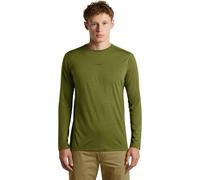 Icebreaker - Merino Blend 125 L/S Tee Colour Block - Merino shirt size L, olive