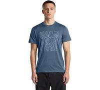 Icebreaker - Merino 150 Tech Lite S/S Tee Great Heights - Merino shirt size L, blue