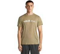 Icebreaker - Merino 150 Tech Lite S/S Tee The Peaks - Merino shirt size M, sand