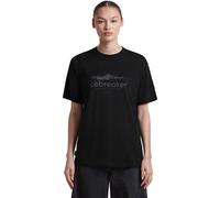 Icebreaker - Women's Merino 150 Tech Lite S/S Relaxed Heritage - Merino shirt size XS, black