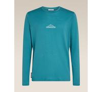 Icebreaker 150 Tech Lite Road To Cook Long Sleeve T-Shirt Blue - M