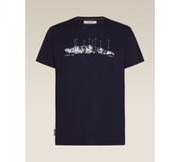 Icebreaker 150 Tech Lite The Peaks short sleeve T-shirt navy blue - XL