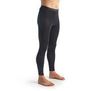 Icebreaker 100% Merino Wool Baselayer, Men's Leggings, Everyday Gym Leggings, For Workouts and Sports - Black / Monsoon, XL.