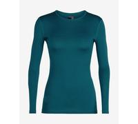 Icebreaker 200 Oasis Base layer top long sleeve dark turquoise blue Women - L