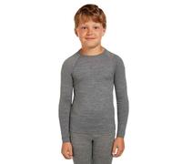 Icebreaker 200 Oasis Long Sleeve Base Layer Top Grey Kids - 14