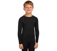 Icebreaker 200 Oasis Crew Merino Long Sleeve T-shirt Black 6 Years Kids
