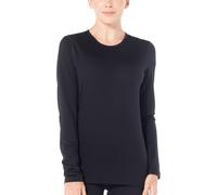 Icebreaker 200 Oasis Crew Merino Long Sleeve Base Layer Black XS Women