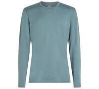 Icebreaker Mens Merino 200 Oasis Long Sleeve Crewe Thermal Top Blue As XL