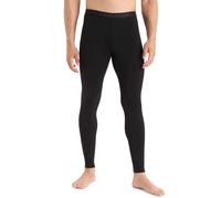 Icebreaker - 200g/m² merino wool technical leggings - Mens 200 Oasis Leggings Black/Monsoon for Men in Wool - Size 10-11,5 UK Black 10-11.5 UK
