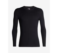 Icebreaker - 200g/m² merino wool technical base layer - Mens 200 Oasis LS Crewe Black for Men in Wool - Size M Black M