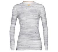 ICEBREAKER 200 Oasis Ls Crewe Ski W - Women - White / Blue - size L- model 2025 L