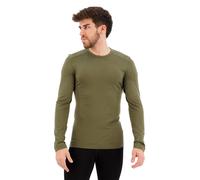 Icebreaker - 200 Oasis L/S Crewe - Merino base layer size M, brown/olive