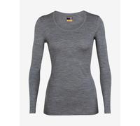 Icebreaker 200 Oasis Scoop Long Sleeve Base Layer Top Grey Women - XL