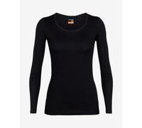 Icebreaker 200 Oasis Scoop Merino Long Sleeve Base Layer Black L Women
