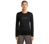 Icebreaker 200 Oasis Sunrise Summit Long Sleeve Base Layer Black XS Woman