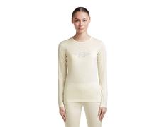 Icebreaker - Women's Merino 200 Oasis L/S Crewe Sunrise Summit - Merino base layer size XS, white