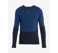 Icebreaker 200 Sonebula Long Sleeve T-Shirt Navy Blue White - S