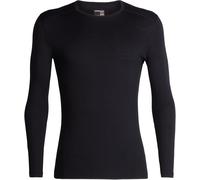 Icebreaker - 200g/m² merino wool technical base layer - Mens 200 Oasis LS Crewe Black for Men in Wool - Size XXL Black XXL