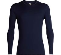 Icebreaker Men's 200 Oasis Long Sleeve Crew Neck Base Layer Top - Midnight Navy, Large, 104365