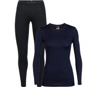 Icebreaker - 200g/m² merino wool technical leggings - Pack W Merino 200 Oasis LS Crewe Midnight Navy for Women in Wool XS.S.M.L.XL