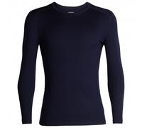Icebreaker - 260g/m² merino wool technical base layer - Mens 260 Tech LS Crewe Midnight Navy for Men in Wool - Size S Navy S