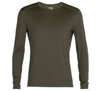 Icebreaker - Merino wool base layer - M 260 Tech LS Crewe Loden for Men in Wool - Size M - Khaki Khaki M