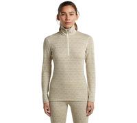Icebreaker - Women's Merino 260 Oasis L/S Half Zip Alpine Geo - Merino base layer size XS, sand