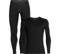 Icebreaker - 260g/m² merino wool technical base layer - Pack M Merino 260 Tech LS Crewe Black for Men in Wool 3-4.5 UK.5-6.5 UK.7-8.5 UK.12-13.5 UK.XS