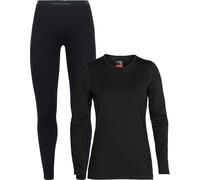 Icebreaker - 260g/m² merino wool technical base layer - Pack W Merino 260 Tech LS Crewe Black for Women in Wool XS.3-4.5 UK.5-6.5 UK.7-8.5 UK.12-13.5 UK