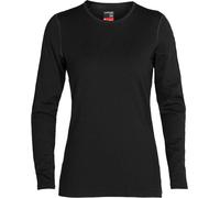 Icebreaker - 260g/m² merino wool technical base layer - Wmns 260 Tech LS Crewe Black for Women in Wool - Size XL Black XL
