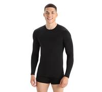 Icebreaker Anatomica LS Crewe Underwear - Black/Monsoon, 2X-Large